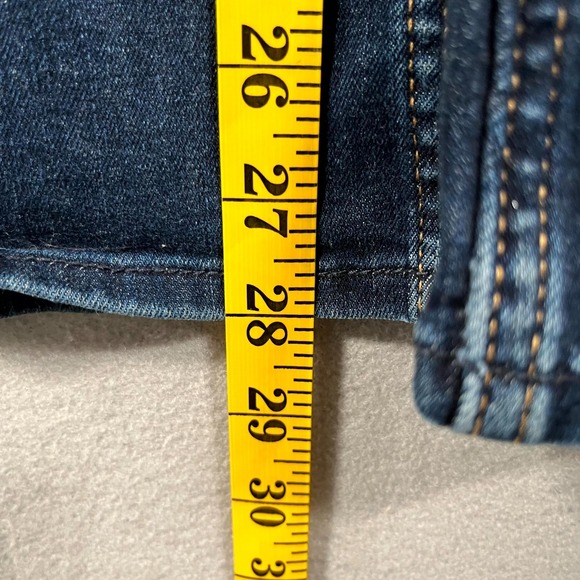 Hollister Jeans Womens 000S Blue Denim High Rise Soft Stretch Flare Leg Whiskers - Picture 2 of 8